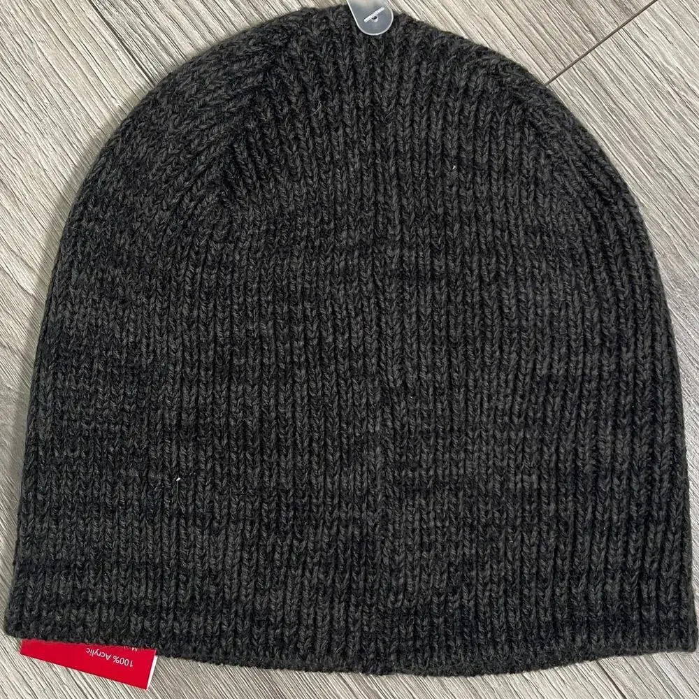 Club Room Men's Knit Beanie Hat Cap - Mottled Black - One Size - $32